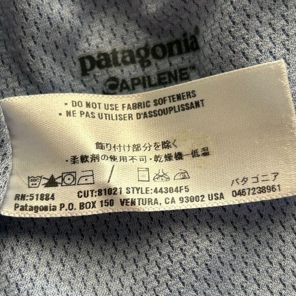 Patagonia Capilene Womens Pajama Pants Large Blue Stretch Comfort Made In USA - Picture 6 of 10